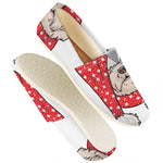 Santa Shih Tzu Print Casual Shoes