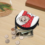 Santa Shih Tzu Print Coin Purse