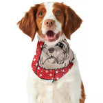 Santa Shih Tzu Print Dog Bandana