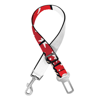 Santa Shih Tzu Print Dog Seat Belt