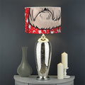 Santa Shih Tzu Print Drum Lamp Shade