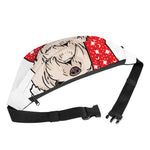 Santa Shih Tzu Print Fanny Pack