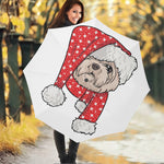 Santa Shih Tzu Print Foldable Umbrella