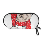 Santa Shih Tzu Print Glasses Case