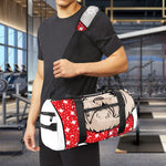 Santa Shih Tzu Print Gym Bag