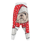 Santa Shih Tzu Print Hammer Pants
