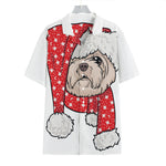 Santa Shih Tzu Print Hawaiian Shirt