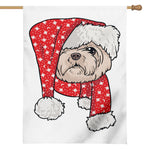 Santa Shih Tzu Print House Flag