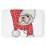 Santa Shih Tzu Print Indoor Door Mat