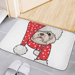 Santa Shih Tzu Print Indoor Door Mat