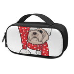 Santa Shih Tzu Print Insulin Cooler Travel Case