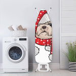 Santa Shih Tzu Print Ironing Board Cover