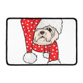 Santa Shih Tzu Print Kitchen Mat