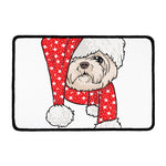 Santa Shih Tzu Print Kitchen Mat
