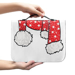 Santa Shih Tzu Print Leather Bible Cover