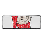 Santa Shih Tzu Print Long Kitchen Mat