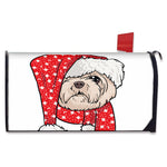 Santa Shih Tzu Print Mailbox Cover