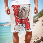 Santa Shih Tzu Print Men's Cargo Shorts