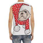Santa Shih Tzu Print Men's Fitness Tank Top