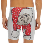 Santa Shih Tzu Print Men's Long Boxer Briefs