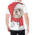 Santa Shih Tzu Print Men's Shirt