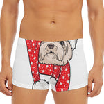 Santa Shih Tzu Print Men's Short Boxer Briefs