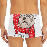 Santa Shih Tzu Print Men's Short Boxer Briefs