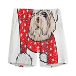 Santa Shih Tzu Print Men's Sports Shorts