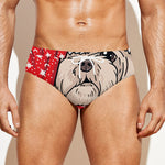 Santa Shih Tzu Print Men's Swim Briefs