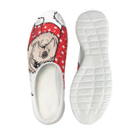 Santa Shih Tzu Print Mesh Casual Shoes