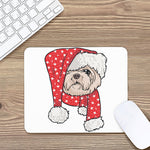 Santa Shih Tzu Print Mouse Pad
