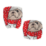 Santa Shih Tzu Print Office Chair Cover