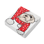 Santa Shih Tzu Print Outdoor Seat Cushion Cover