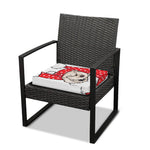Santa Shih Tzu Print Outdoor Seat Cushion Cover