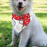 Santa Shih Tzu Print Over The Collar Dog Bandana