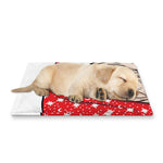 Santa Shih Tzu Print Pet Cooling Mat Cover