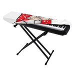 Santa Shih Tzu Print Piano Keyboard Cover