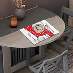Santa Shih Tzu Print Placemat