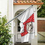 Santa Shih Tzu Print Polyester Flag