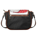 Santa Shih Tzu Print Saddle Bag
