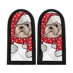 Santa Shih Tzu Print Skillet Handle Cover