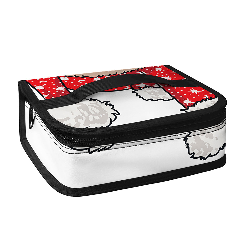 Santa Shih Tzu Print Small Lunch Bag