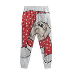Santa Shih Tzu Print Sweatpants