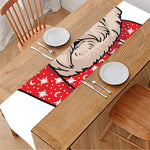 Santa Shih Tzu Print Table Runner