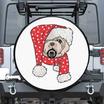Santa Shih Tzu Print Tire Cover With Camera Hole