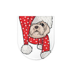 Santa Shih Tzu Print Toilet Lid Cover