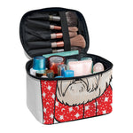 Santa Shih Tzu Print Travel Makeup Bag