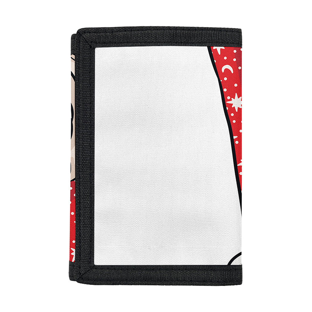 Santa Shih Tzu Print Trifold Wallet