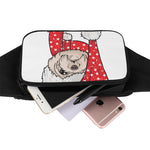Santa Shih Tzu Print Waist Bag
