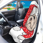 Santa Shih Tzu Print Waterproof Car Seat Cover